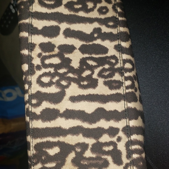 GUCp w/a couple callous on handles Coach Ocelot nylon animal print rare bag - Picture 7 of 8